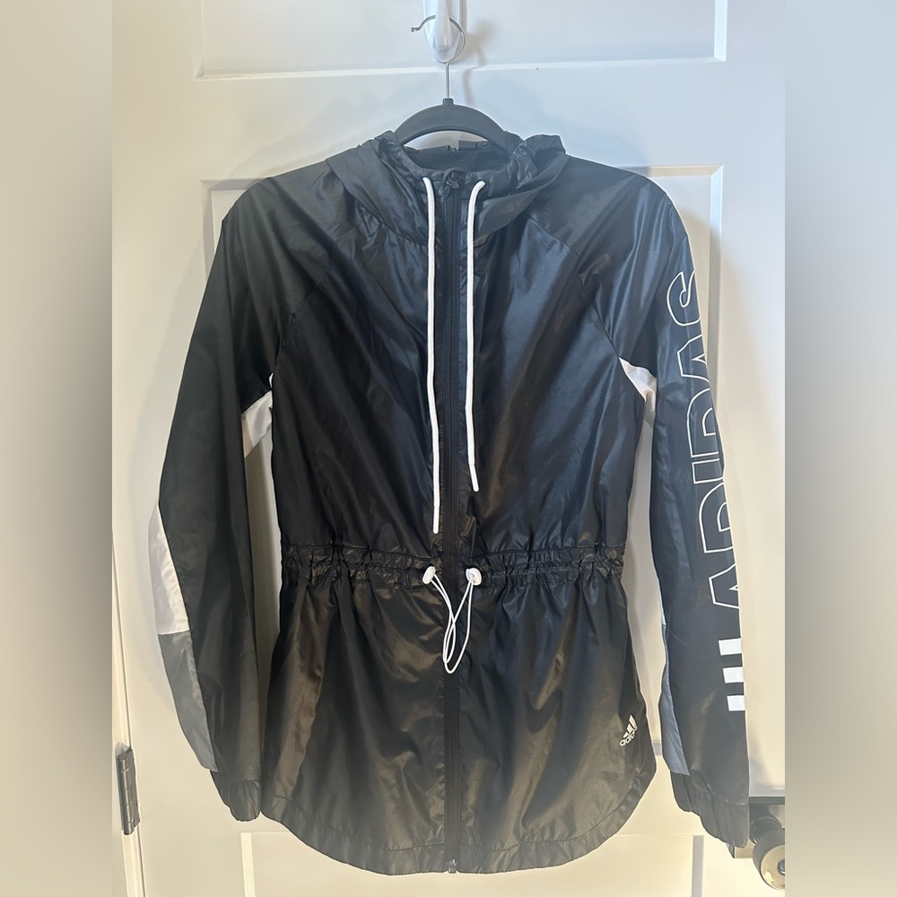 Adidas lightweight hooded jacket